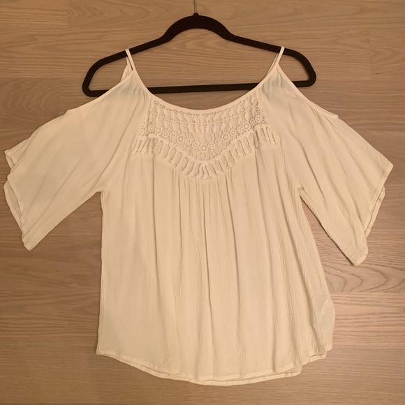 White Flowy Top - Picture 1 of 2